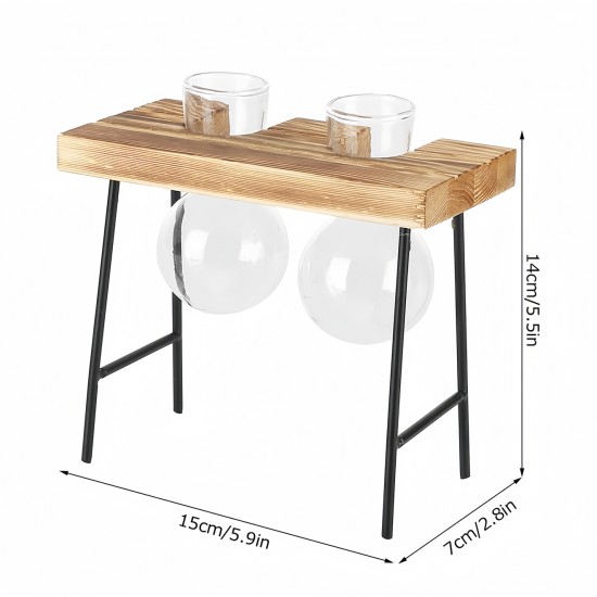 Wooden Frame Vase